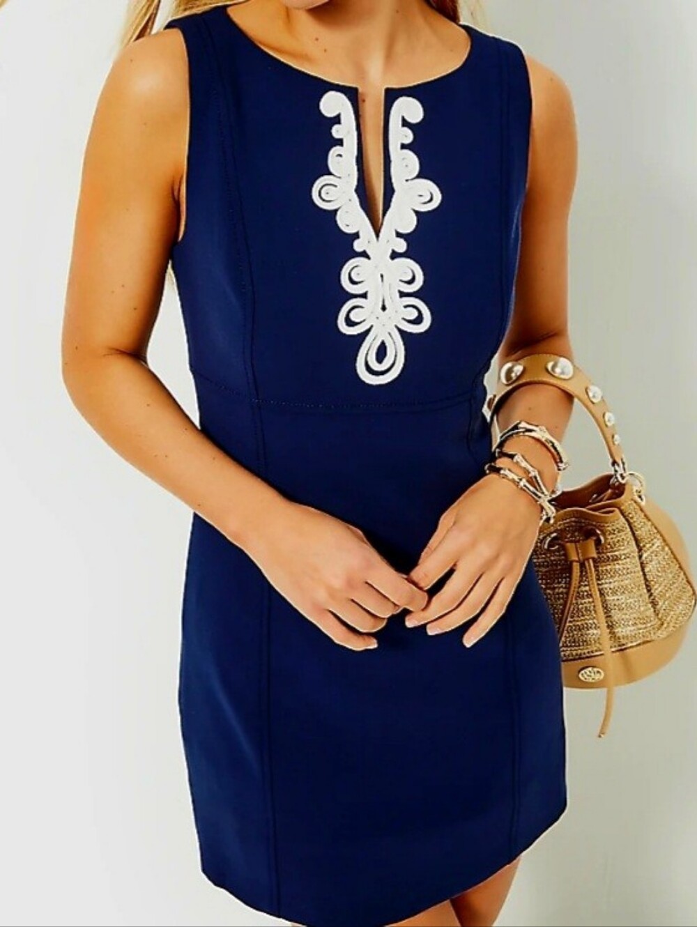 💙 NWT Lilly Pulitzer Navy Trini Viscose Dress 14